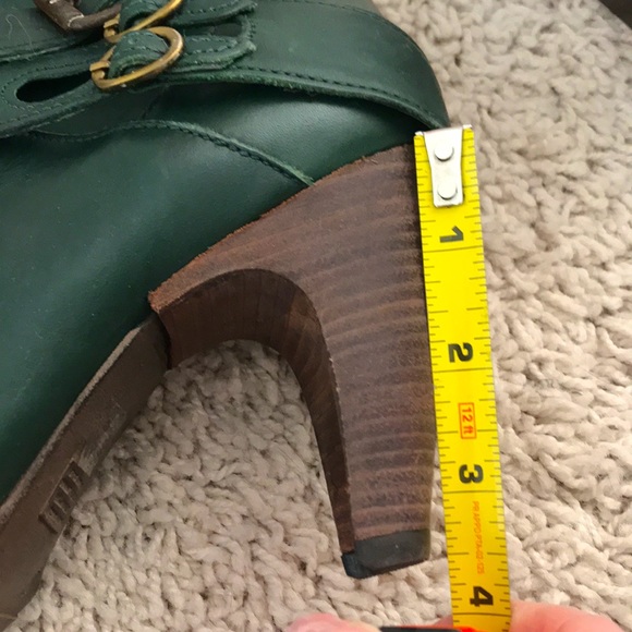 Designer Hunter/Forest green real leather boots! - Picture 9 of 12